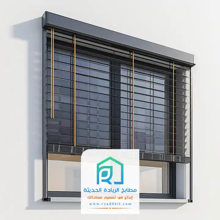 تفصيل وتركيب نوافذ المنيوم مع شتر في شمال الرياض